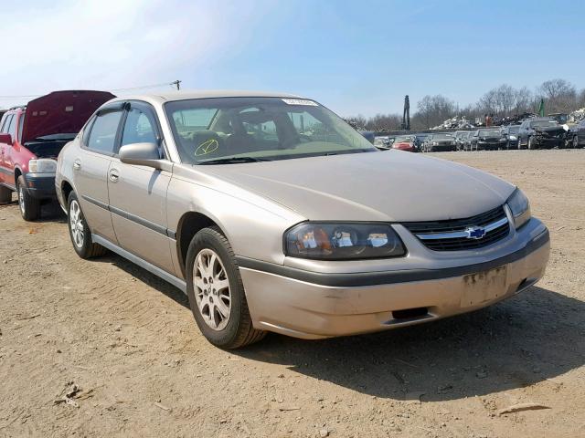 2G1WF55E219146913 - 2001 CHEVROLET IMPALA BEIGE photo 1