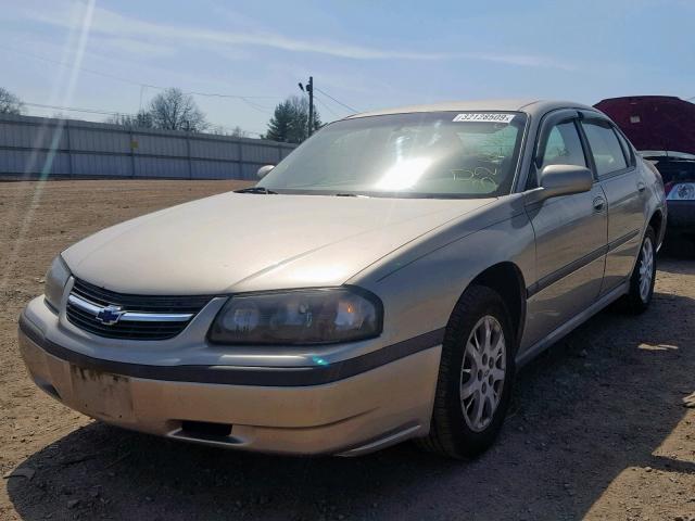 2G1WF55E219146913 - 2001 CHEVROLET IMPALA BEIGE photo 2