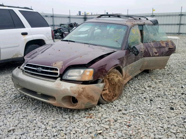 4S3BH686717603551 - 2001 SUBARU LEGACY OUT SILVER photo 2