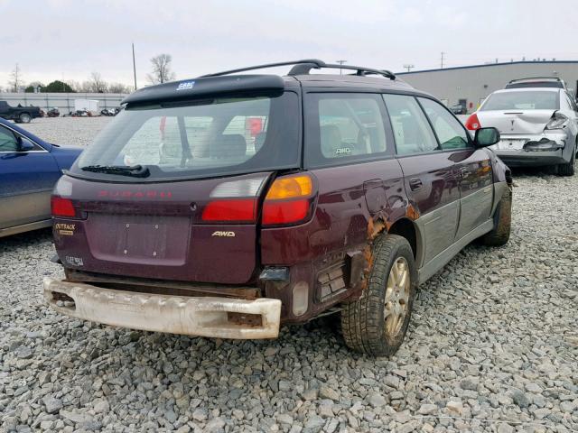 4S3BH686717603551 - 2001 SUBARU LEGACY OUT SILVER photo 4