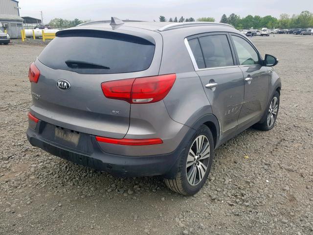 KNDPCCAC1F7781711 - 2015 KIA SPORTAGE E GRAY photo 4