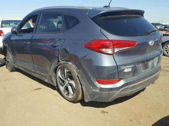 KM8J3CA23GU113338 - 2016 HYUNDAI TUCSON LIM GRAY photo 3