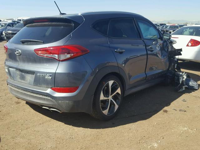 KM8J3CA23GU113338 - 2016 HYUNDAI TUCSON LIM GRAY photo 4