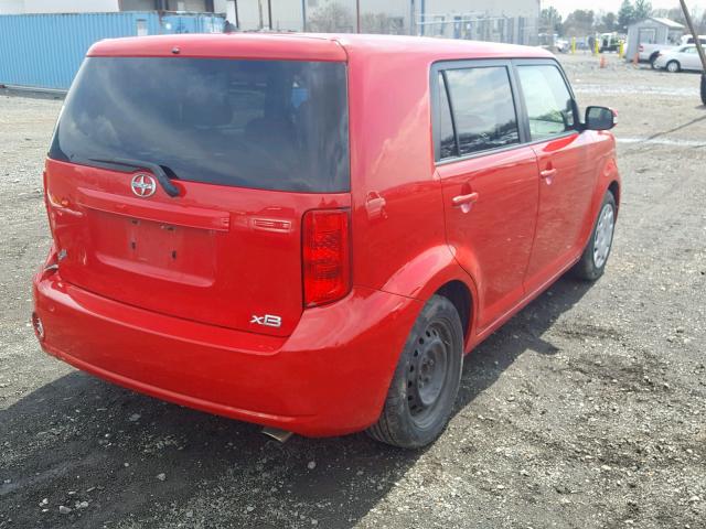JTLKE50E591097033 - 2009 TOYOTA SCION XB 红色 照片 4