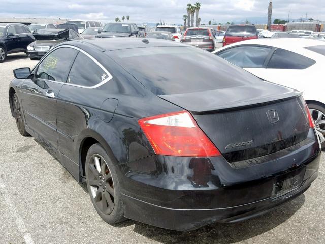 1HGCS2B85AA003043 - 2010 HONDA ACCORD EXL BLACK photo 3