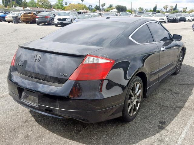 1HGCS2B85AA003043 - 2010 HONDA ACCORD EXL BLACK photo 4