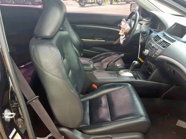 1HGCS2B85AA003043 - 2010 HONDA ACCORD EXL BLACK photo 5