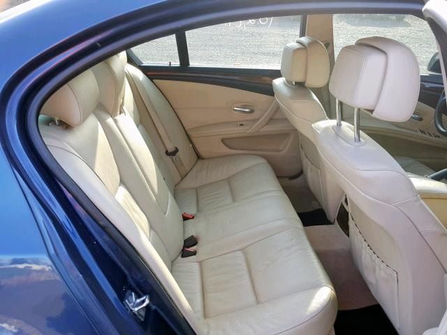 WBANV93588CZ63853 - 2008 BMW 535 XI BLUE photo 6