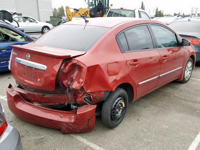 3N1AB6AP0CL743944 - 2012 NISSAN SENTRA 2.0 RED photo 4