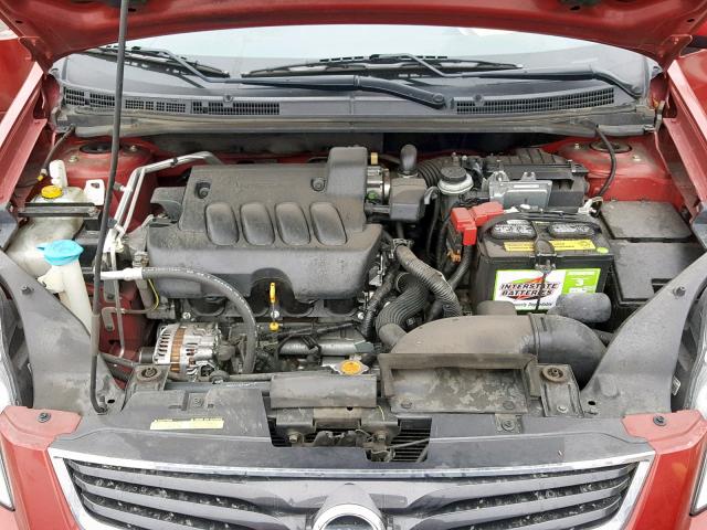 3N1AB6AP0CL743944 - 2012 NISSAN SENTRA 2.0 RED photo 7