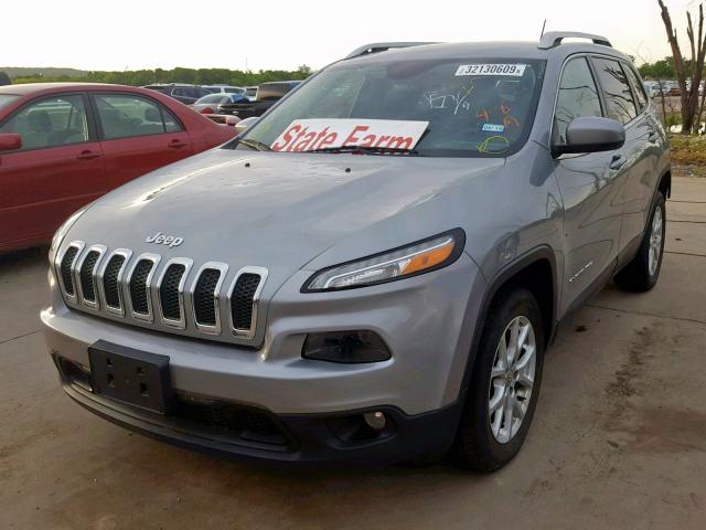 1C4PJLCS0FW632433 - 2015 JEEP CHEROKEE L GRAY photo 2