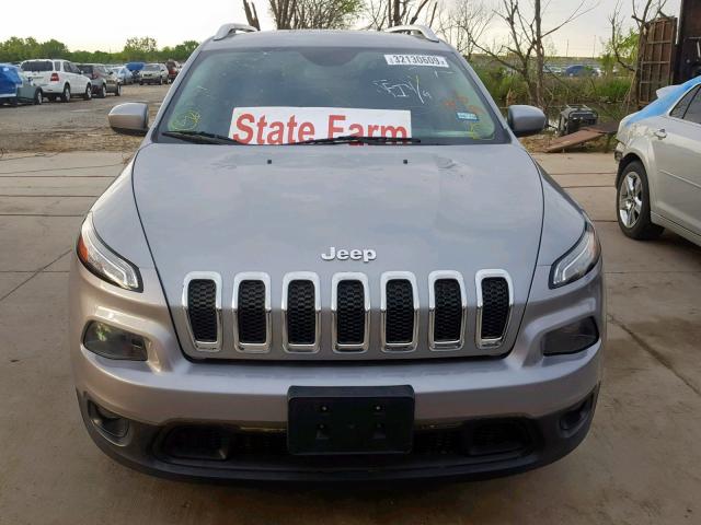 1C4PJLCS0FW632433 - 2015 JEEP CHEROKEE L GRAY photo 9