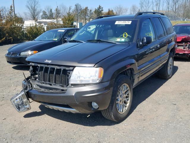 1J8GW58N34C370379 - 2004 JEEP GRAND CHER GRAY photo 2