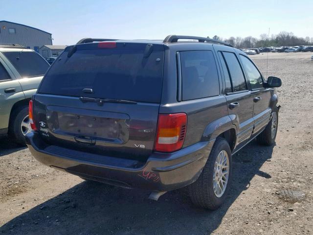 1J8GW58N34C370379 - 2004 JEEP GRAND CHER GRAY photo 4