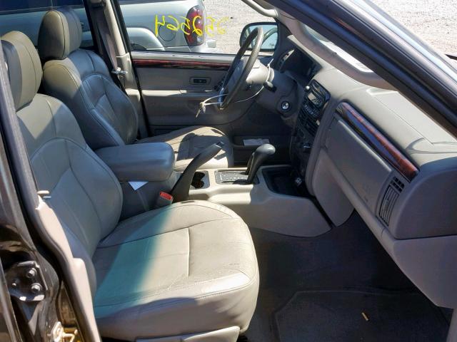 1J8GW58N34C370379 - 2004 JEEP GRAND CHER GRAY photo 5