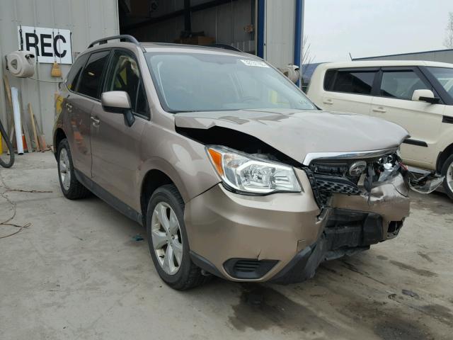 JF2SJAEC9EH470455 - 2014 SUBARU FORESTER 2 BROWN photo 1