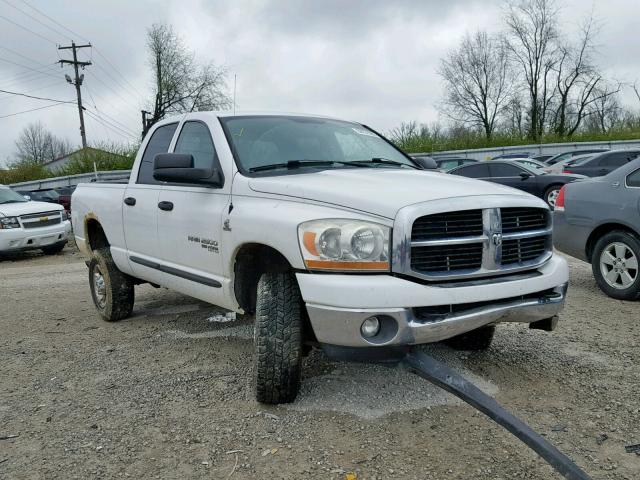 1D7KS28C06J123786 - 2006 DODGE RAM 2500 S WHITE photo 1