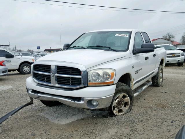 1D7KS28C06J123786 - 2006 DODGE RAM 2500 S WHITE photo 2