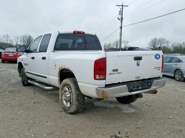 1D7KS28C06J123786 - 2006 DODGE RAM 2500 S WHITE photo 3