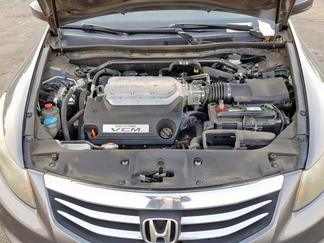 1HGCP3F80BA000182 - 2011 HONDA ACCORD EXL GRAY photo 7