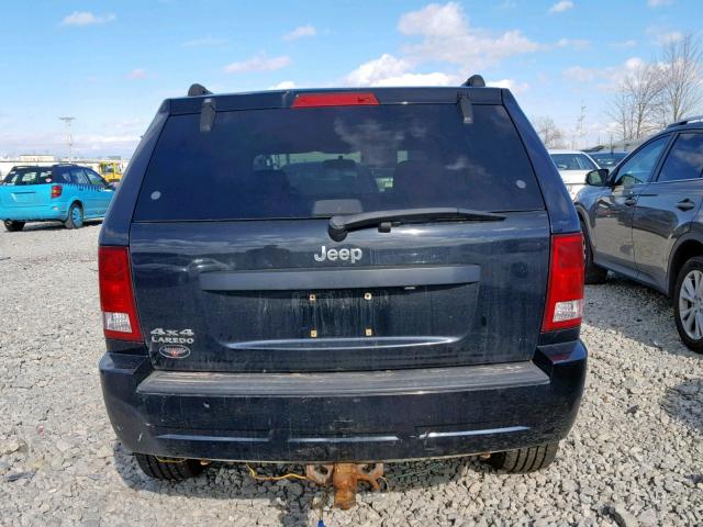 1J8GR48K87C568161 - 2007 JEEP GRAND CHER BLACK photo 10