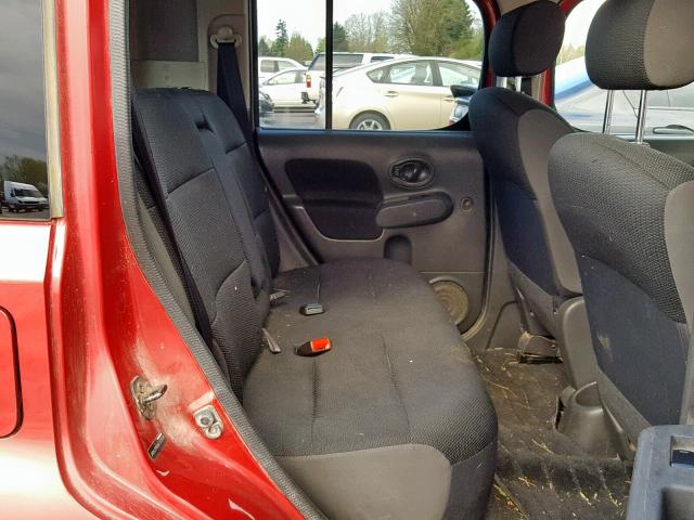 JN8AZ2KR8AT153618 - 2010 NISSAN CUBE BASE RED photo 6