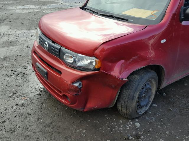 JN8AZ2KR8AT153618 - 2010 NISSAN CUBE BASE RED photo 9