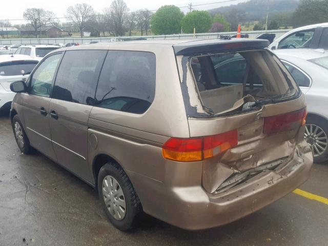 5FNRL18573B022216 - 2003 HONDA ODYSSEY LX TAN photo 3