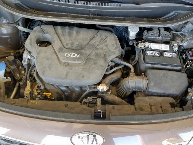 KNADN5A39C6010730 - 2012 KIA RIO EX BROWN photo 7