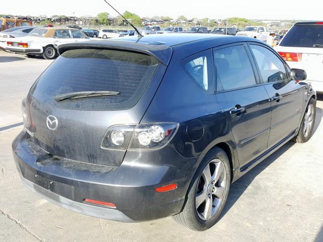 JM1BK343951323909 - 2005 MAZDA 3 HATCHBAC BLACK photo 4