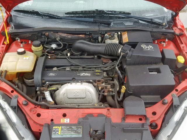 3FAFP31312R239985 - 2002 FORD FOCUS ZX3 RED photo 7