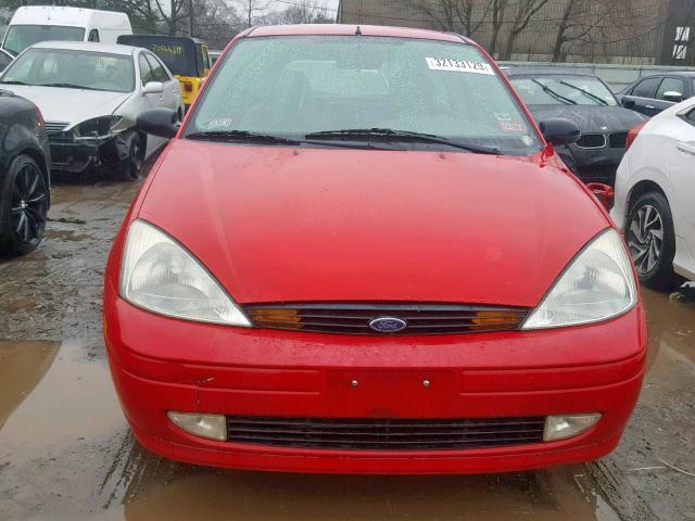 3FAFP31312R239985 - 2002 FORD FOCUS ZX3 RED photo 9