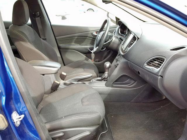 1C3CDFBB6ED824446 - 2014 DODGE DART SXT BLUE photo 5