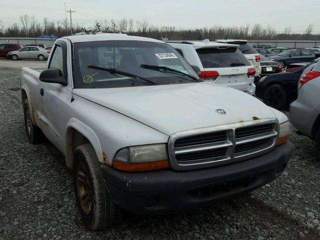 1D7FL16K74S621316 - 2004 DODGE DAKOTA SXT WHITE photo 1