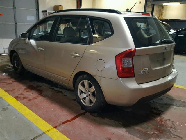 KNAFG526X87154655 - 2008 KIA RONDO LX GOLD photo 3