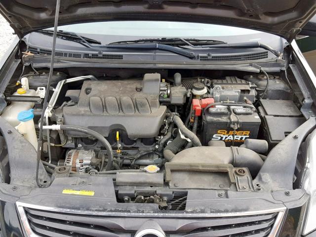 3N1AB6AP9BL602711 - 2011 NISSAN SENTRA 2.0 BLACK photo 7