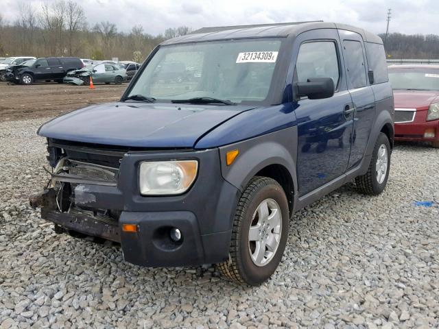 5J6YH28683L048990 - 2003 HONDA ELEMENT EX BLUE photo 2