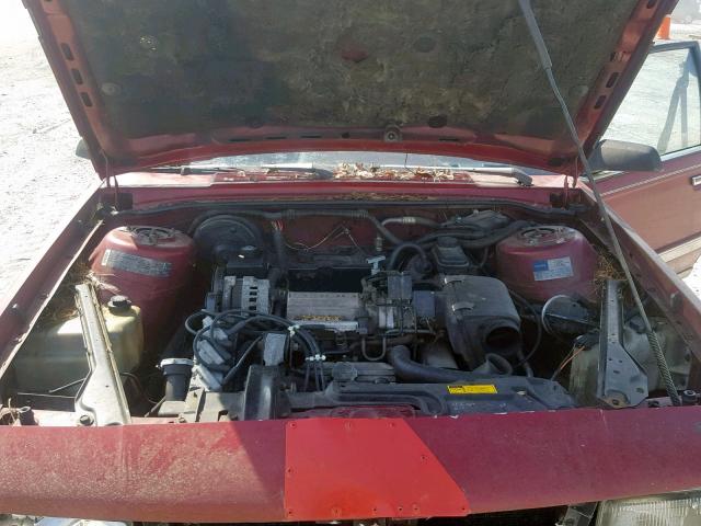 1G3AM55N6P6357927 - 1993 OLDSMOBILE CUTLASS CI RED photo 7