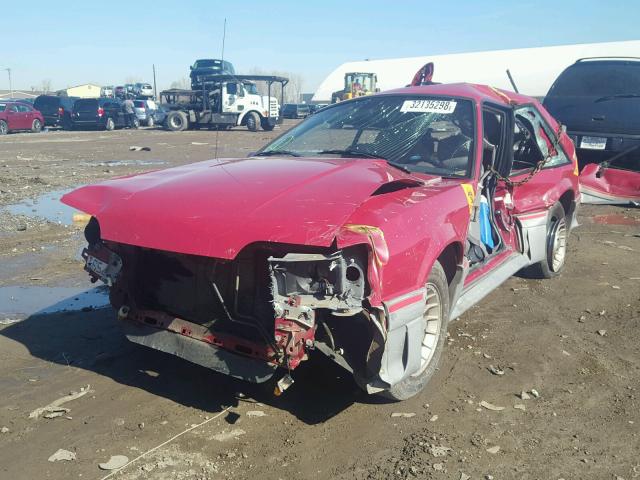 1FABP42E6JF228352 - 1988 FORD MUSTANG GT RED photo 2