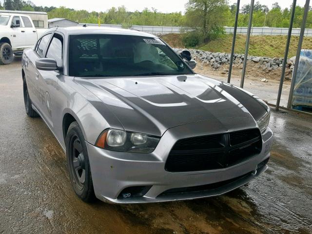 2C3CDXAT9DH694759 - 2013 DODGE CHARGER PO SILVER photo 1