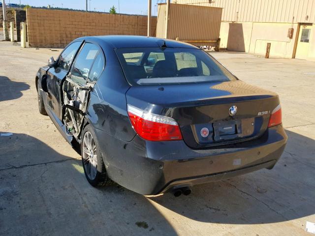 WBANV9C5XACW51832 - 2010 BMW 535 XI BLACK photo 3