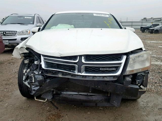 1B3BD1FB4BN502223 - 2011 DODGE AVENGER MA WHITE photo 9