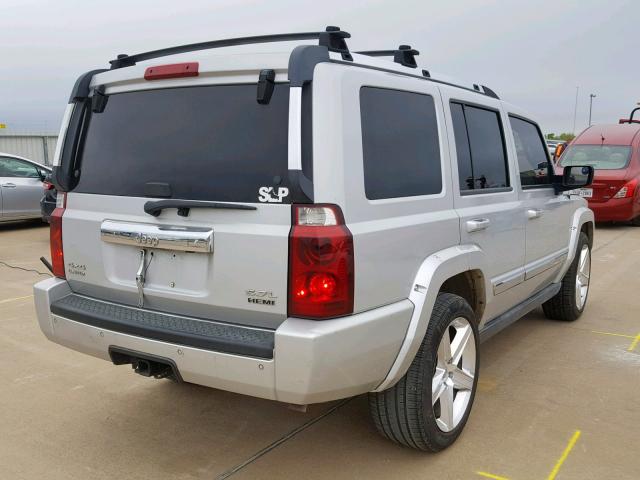 1J8HG58296C191368 - 2006 JEEP COMMANDER SILVER photo 4