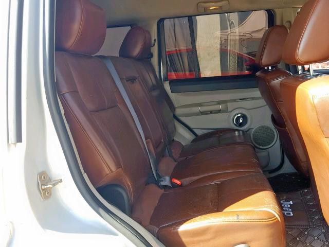 1J8HG58296C191368 - 2006 JEEP COMMANDER SILVER photo 6