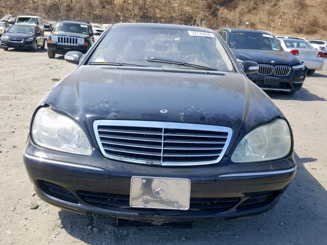 WDBNG76J53A377205 - 2003 MERCEDES-BENZ S 600 BLACK photo 9