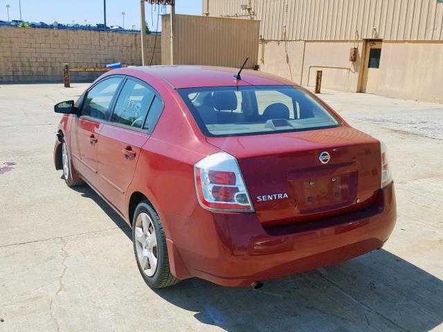 3N1AB61E28L658190 - 2008 NISSAN SENTRA 2.0 MAROON photo 3