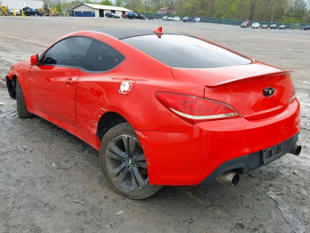 KMHHT6KD1CU076509 - 2012 HYUNDAI GENESIS CO RED photo 3