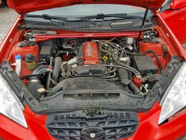 KMHHT6KD1CU076509 - 2012 HYUNDAI GENESIS CO RED photo 7