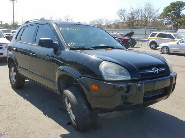 KM8JM12B15U075928 - 2005 HYUNDAI TUCSON GL BLACK photo 1