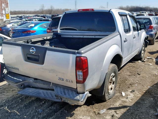 1N6AD07W97C423524 - 2007 NISSAN FRONTIER C SILVER photo 4